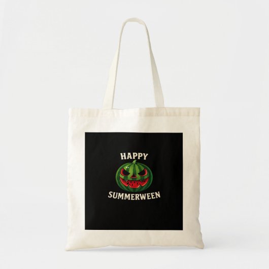 Happy Summerween Watermelon Jack O’ Lantern – Funn Tote Bag (Voorkant)