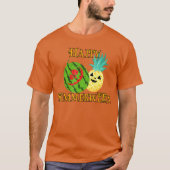 Happy Summerween Watermelon Summer Pineapple Hallo T-shirt (Voorkant)