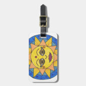 Happy Sun Bagagelabel (Voorkant verticaal)
