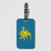 Happy Sun Bagagelabel (Voorkant (verticaal))
