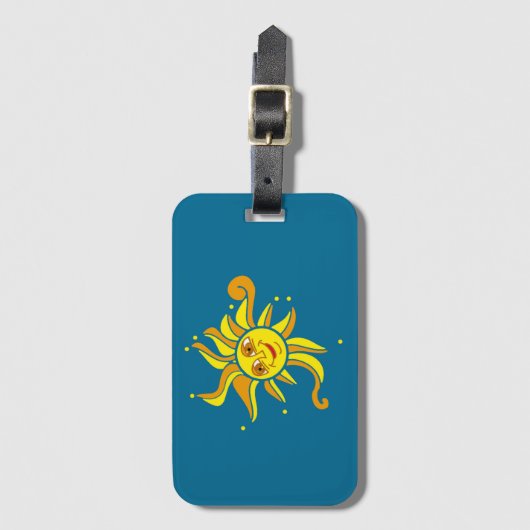 Happy Sun Bagagelabel (Voorkant (verticaal))
