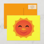 Happy Sun Briefkaart (Voorkant / Achterkant)
