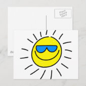 Happy Sun Briefkaart (Voorkant / Achterkant)