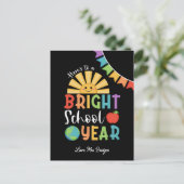 Happy Sun Een stralend schooljaar van de leraar Briefkaart (Staand voorkant)
