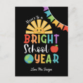 Happy Sun Een stralend schooljaar van de leraar Briefkaart (Voorkant)