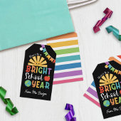 Happy Sun Een stralend schooljaar van de leraar Cadeaulabel
