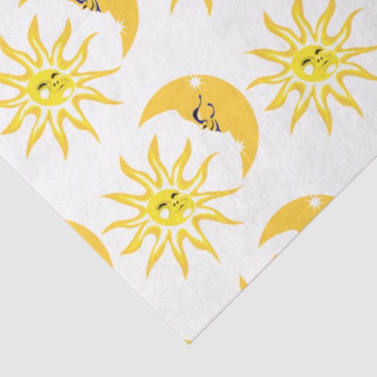 Happy Sun en Moon-ontkoppeling Tissuepapier (Detail)