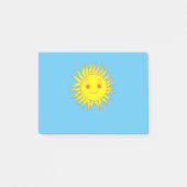 Happy Sun Face Tekening Post-it® Notes (Voorkant)