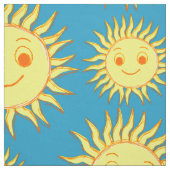 Happy Sun Face Tekening Stof (Swatch)