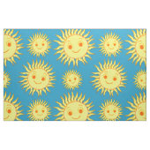 Happy Sun Face Tekening Stof (Fat Quarter)