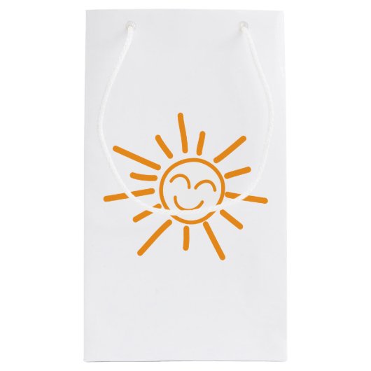 Happy Sun Gift Bag Klein Cadeauzakje (Achterkant)