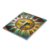 Happy Sun God Gedrukte Gifts Tegeltje (Zijkant)