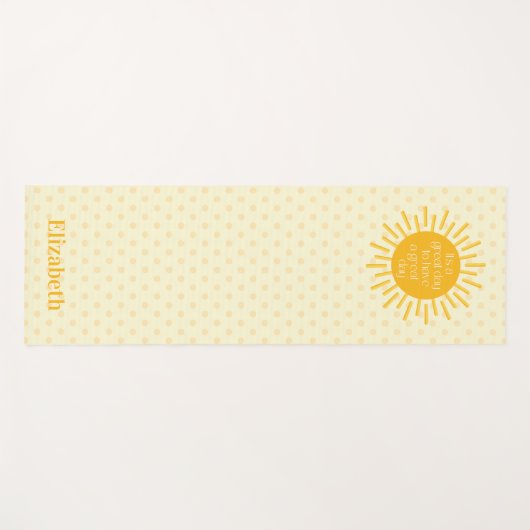 Happy Sun Great Day Morning Stretching Yogamat (Voorkant (horizontaal))