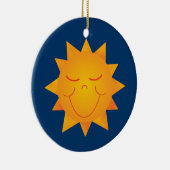 Happy Sun Keramisch Ornament (Rechts)