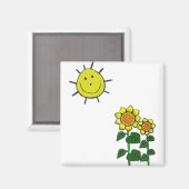 Happy Sun Magneet (Voorkant / Achterkant)