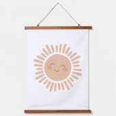 Happy Sun Neutral Nursery Decor Hangend Wandkleed (Voorkant)