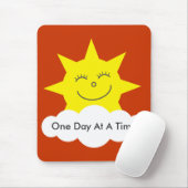 Happy sun "One Day At A Time"-mousepad Muismat (Met muis)