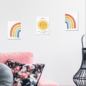 Happy Sun Rainbow Gepersonaliseerde kinderkamer De Muurkunst Sets (Woonkamer)