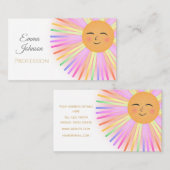 Happy Sun Rainbow Sunshine Visitekaartje (Voorkant / Achterkant)