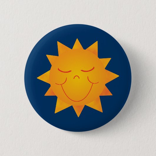 Happy Sun Ronde Button 5,7 Cm (Voorkant)