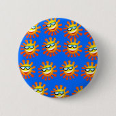 Happy Sun Ronde Button 5,7 Cm (Voorkant)