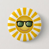 Happy Sun Ronde Button 5,7 Cm (Voorkant)