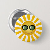 Happy Sun Ronde Button 5,7 Cm (Voorkant /achterkant)