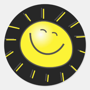 Happy Sun Ronde Sticker