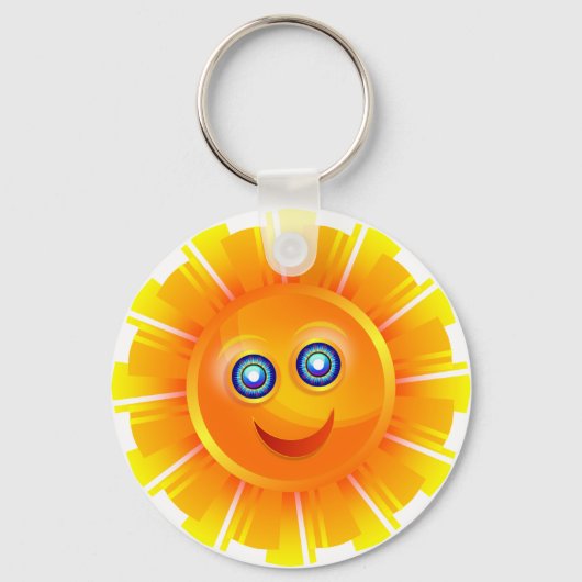 Happy Sun Sleutelhanger (Voorkant)