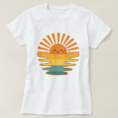 Happy Sun Smile; Cute Women’s Summer Sunshine  T-shirt (Design voorkant)