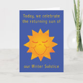 Happy Sun Solstice 2 Kaart (Voorkant)