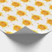 Happy Sun, Sunshine, Summer Solstice Cadeaupapier (Hoek)