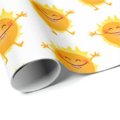 Happy Sun, Sunshine, Summer Solstice Cadeaupapier (Rol Hoek)