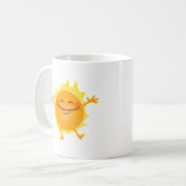 Happy Sun, Sunshine, Summer Solstice Koffiemok (Voorkant links)