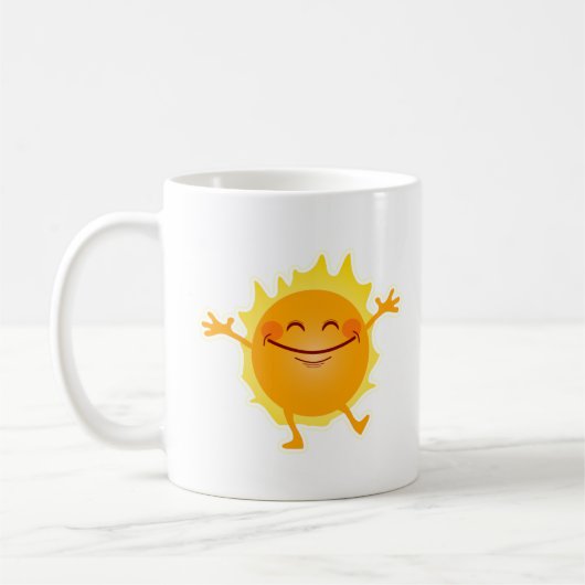 Happy Sun, Sunshine, Summer Solstice Koffiemok (Links)