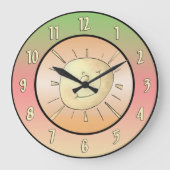 Happy Sun Wall klok (Voorkant)