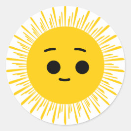 Happy Sun Weather Tracker Sticker sheet