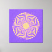 Happy Sunburst Stretched Canvas Print (Voorkant)