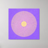 Happy Sunburst Stretched Canvas Print (Voorkant)