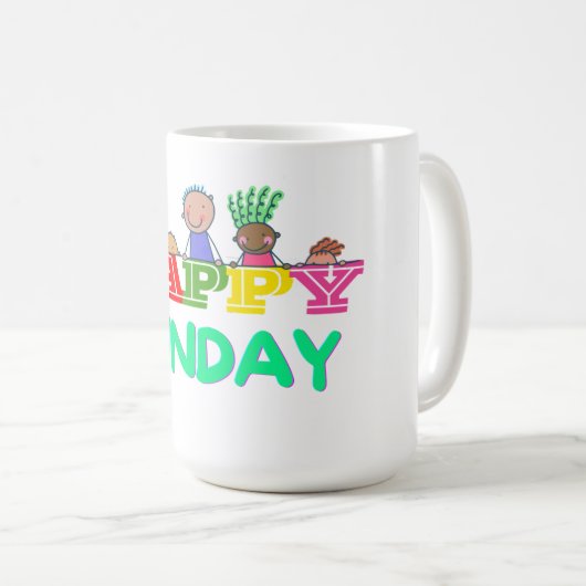 Happy Sunday Koffiemok (Voorkant rechts)