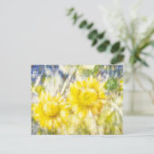 Happy Sunflower Briefkaart (Staand voorkant)