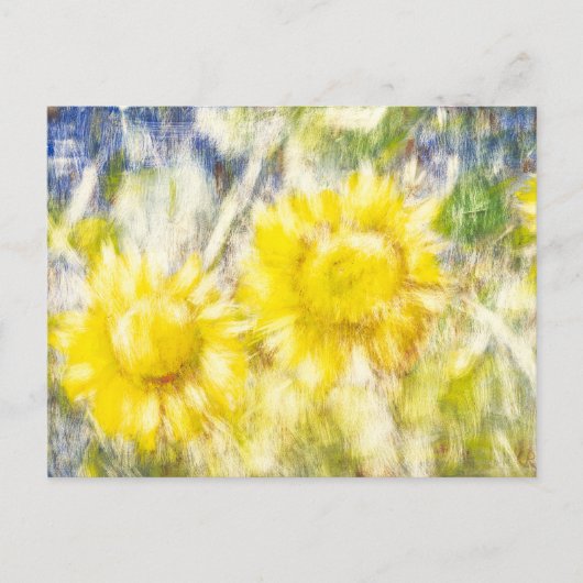 Happy Sunflower Briefkaart (Voorkant)
