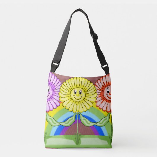 Happy Sunflower Canvas tas (Voorkant)
