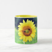 Happy Sunflower Ceramic Mok (Midden)