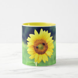 Happy Sunflower Ceramic Mok
