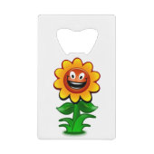 HAPPY SUNFLOWER CREDITKAART FLESSENOPENER (Voorkant)