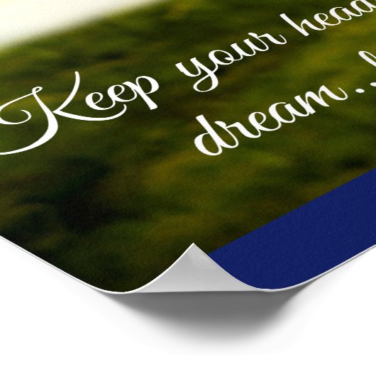 Happy Sunflower - Gepersonaliseerd Poster (Hoek)