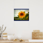 Happy Sunflower - Gepersonaliseerd Poster (Keuken)
