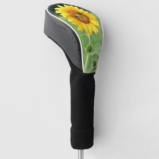 Happy Sunflower Golf Club Hoesje Golfheadcover (Schuin)