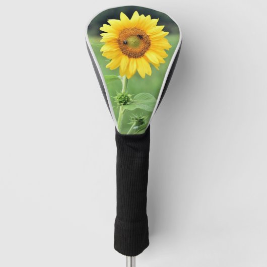 Happy Sunflower Golf Club Hoesje Golfheadcover (Voorkant)